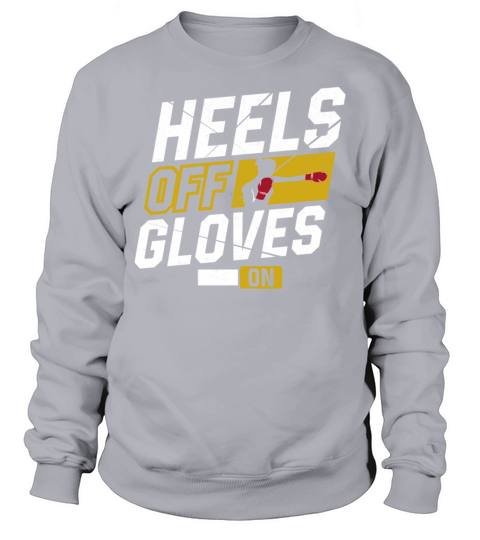 Boxing Girl Vintage Heels Off Sweatshirt Unisex