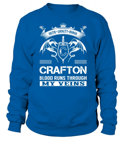 CRAFTON Last Name, Surname Tshirt Sweatshirt Unisex
