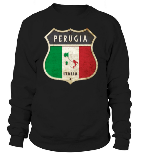 Perugia Italy coat of arms flags design Sweatshirt Unisex