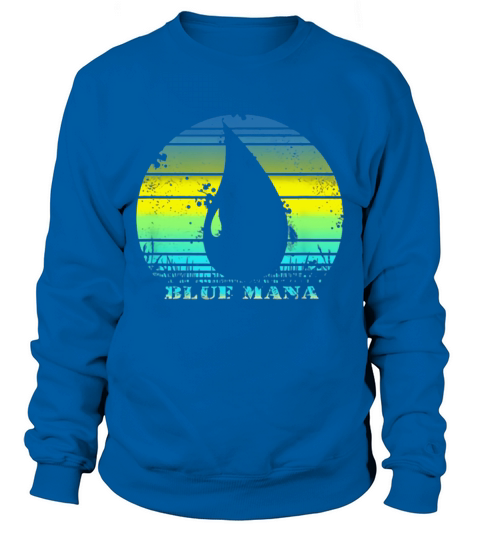 Vintage Gathering Of Magic Blue Mana 80s Game RPG shirt Sweatshirt Unisex