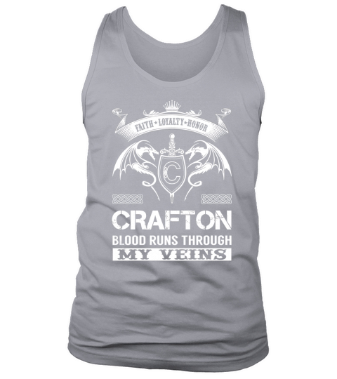 CRAFTON Last Name, Surname Tshirt Tank Top Unisex