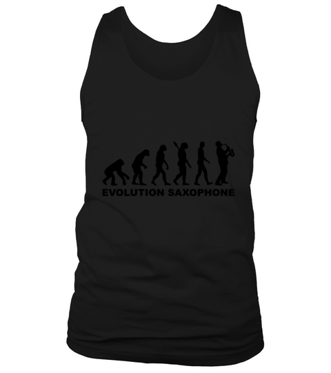 Evolution Saxophone TShirts  Mens TShirt Tank Top Unisex