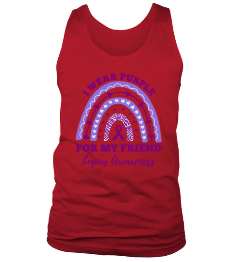 I Wear Purple For My Friend Lupus Awareness Tank Top Unisex