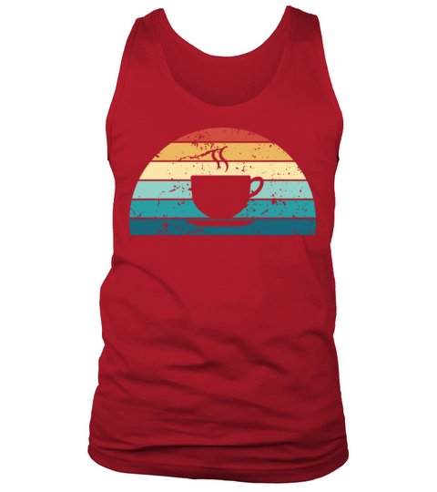 Retro Coffee Sunset Vintage caffeine Sunrise Tank Top Unisex