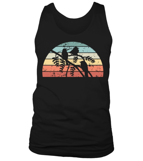Retro Ornithology Sunset Vintage bird Sunrise Tank Top Unisex