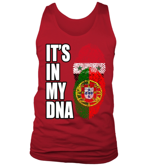 Syrian And Portuguese Vintage Heritage DNA Flag Tank Top Unisex