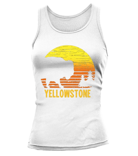 Vintage Yellowstone National Park Retro Travel shirt Tank top Woman