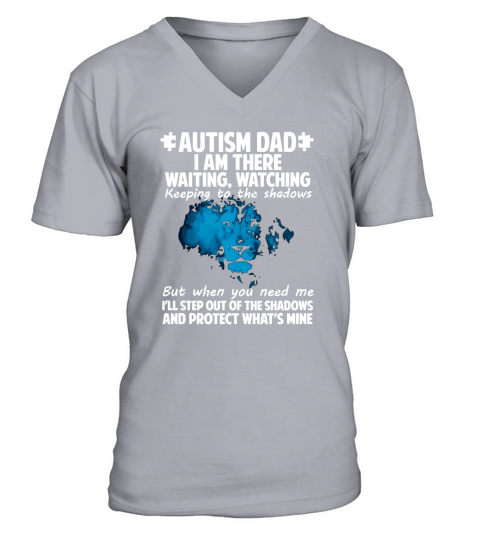 AUTISM DAD T SHIRT V-Neck T-shirt