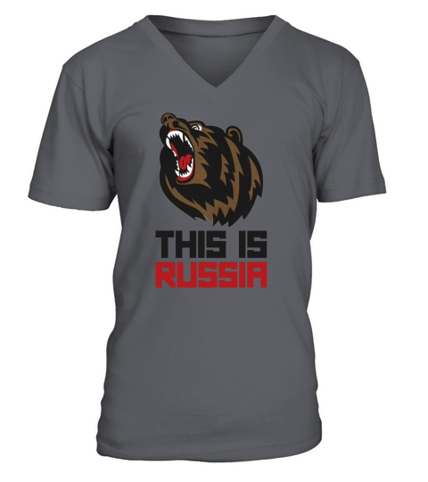 bear - This is Russia shirts V-Neck T-shirt