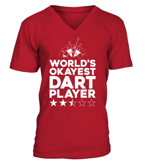 Darts Board Vintage WorldS V-Neck T-shirt