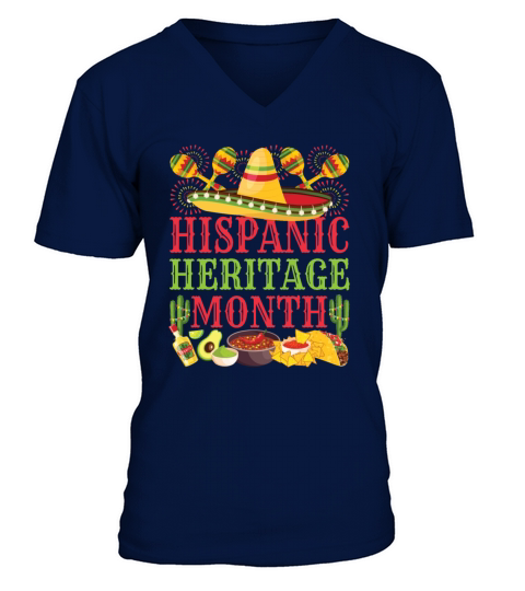 Hispanic Heritage Month V-Neck T-shirt