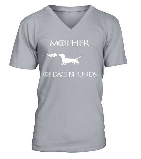 Mother of Dachshunds T-Shirt Black Women B0756BCR26 1 V-Neck T-shirt