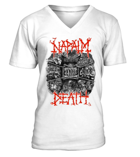 Napalm Death V-Neck T-shirt