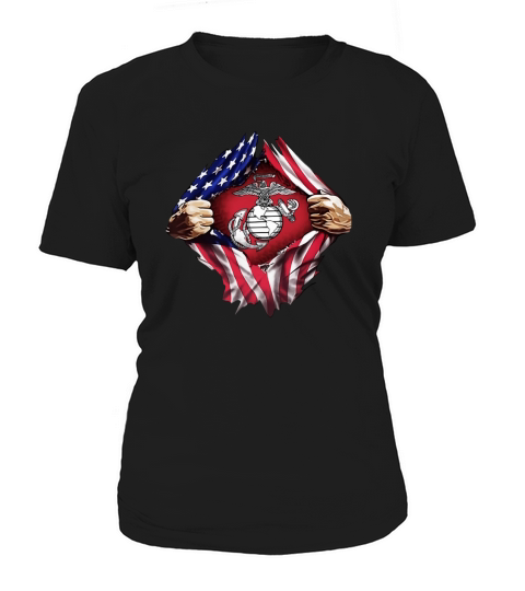 United States Marine Corps American flag shirt Women's T-Shirt