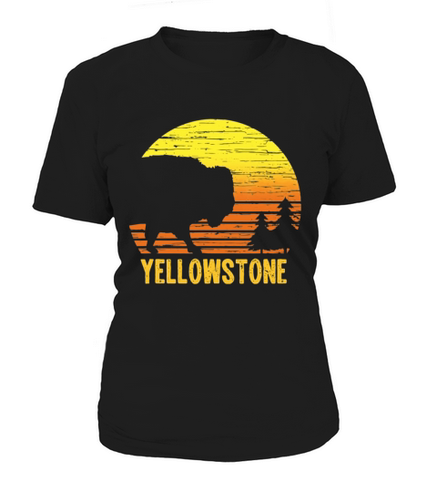 Vintage Yellowstone National Park Retro Travel shirt Women's T-Shirt