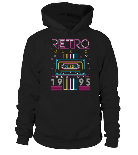 Best Of 1995 Retro Cassette Vintage Birthday Hoodie Unisex
