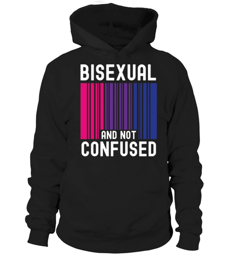 Bisexual Bi Pride Flag Bar Code Hoodie Unisex