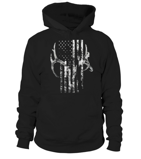 Hunting Deer Skull flag T Shirt Hunters Hoodie Unisex
