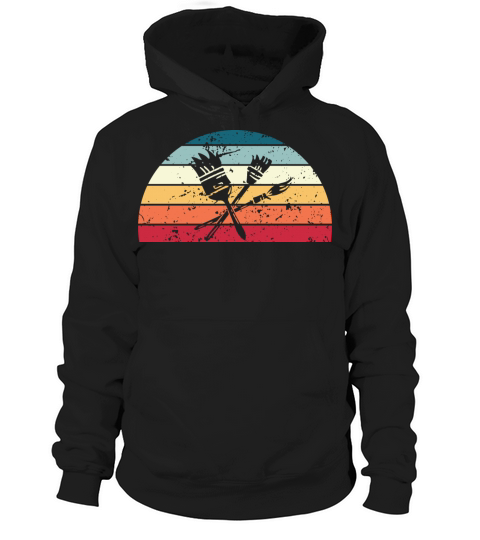 Retro Painting Sunset Vintage painter Sunrise Hoodie Unisex