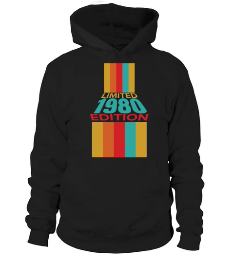 Retro Vintage 1980 Limited Edition 42th Birthday Hoodie Unisex