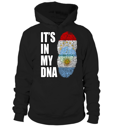 Tajikistani And Argentinian Vintage Heritage DNA F Hoodie Unisex