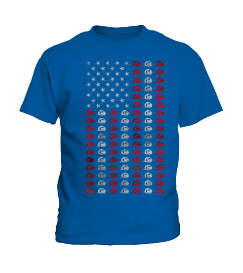 Caravan RV Camping July 4th American Flag Gift Kids T-Shirt