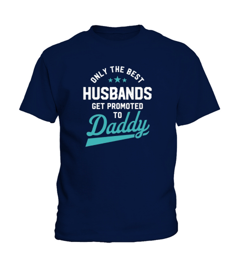 Mens Only Best Husbands Get Promoted To Daddy - Fathers Day Black Men Kids T-Shirt