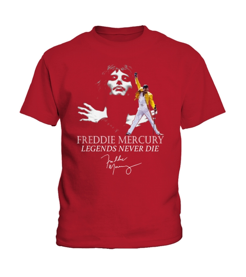 Queen Freddie Mercury Legends never die signature shirt Kids T-Shirt