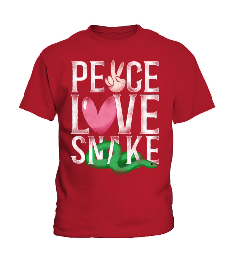 Snake Serpent Girl Vintage Peace Kids T-Shirt