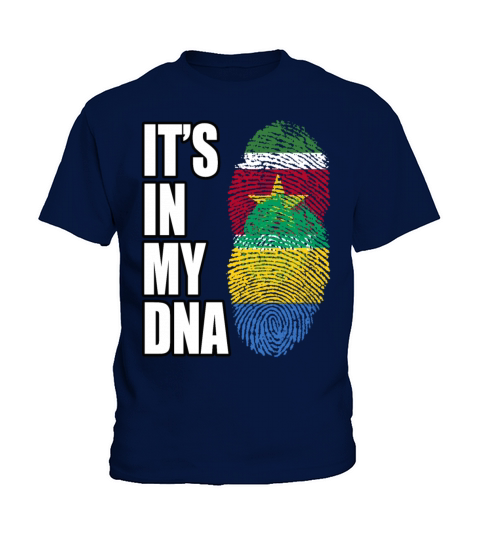 Surinamese And Gabonese Vintage Heritage DNA Flag Kids T-Shirt