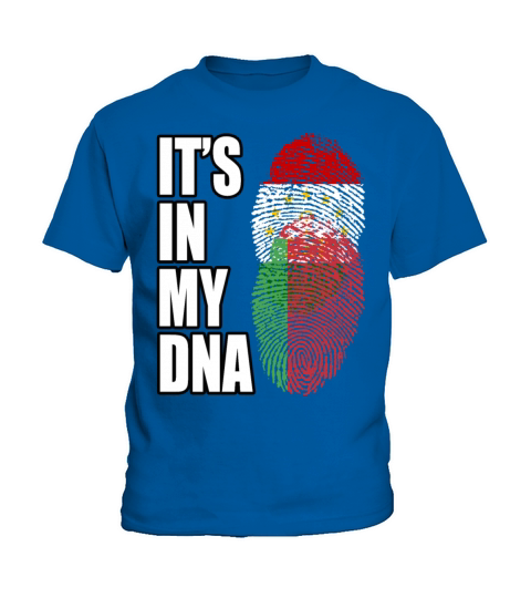 Tajikistani And Belarusian Vintage Heritage DNA Fl Kids T-Shirt