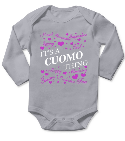 CUOMO Shirts - Its a CUOMO Thing Name Shirts Long Sleeve Baby One-Piece