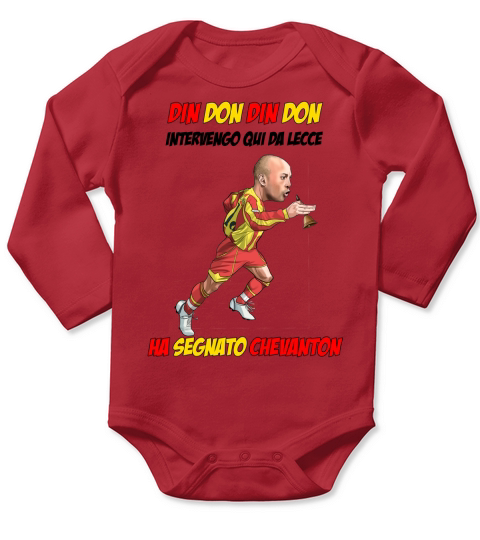 Din Don Maglietta Chevanton Long Sleeve Baby One-Piece