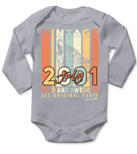 Gift July 2001 Long Sleeve Baby One-Piece