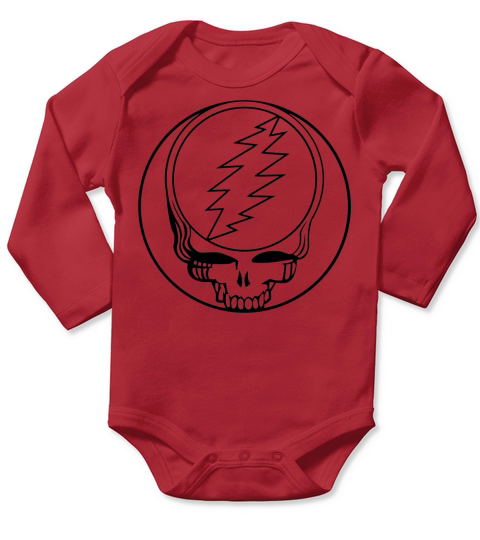 Grateful Dead Line Logo Long Sleeve Baby One-Piece