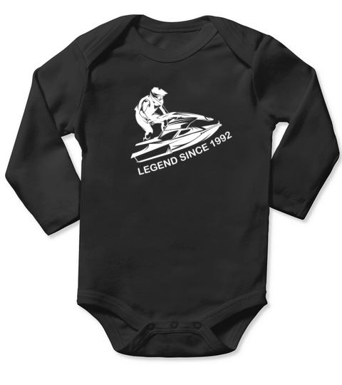 Jet ski vintage 1992 birthday 30 years Long Sleeve Baby One-Piece