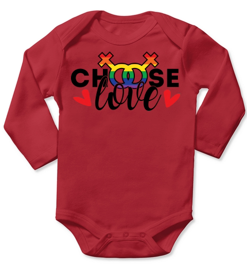 LGBT   Choose love 1 Long Sleeve Baby One-Piece