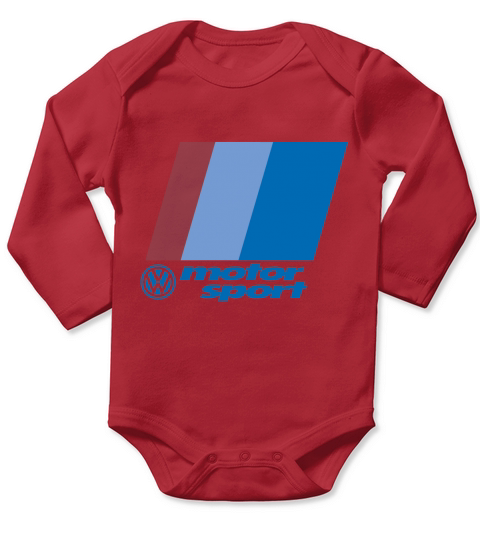 Logo of VW Motorsport Long Sleeve Baby One-Piece