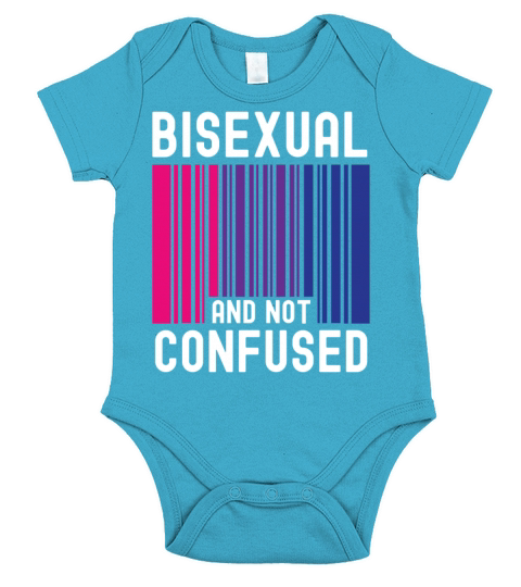 Bisexual Bi Pride Flag Bar Code Short Sleeve Baby One-Piece