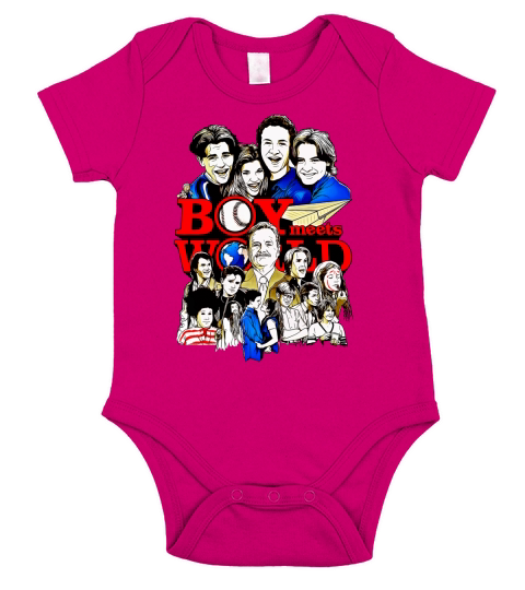 BOYS MEETS WORLD T SHIRT Short Sleeve Baby One-Piece