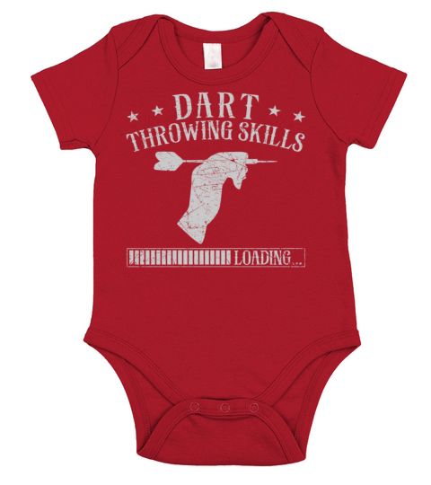 Darts Vintage Dart Throwing Skills Short Sleeve Baby One-Piece