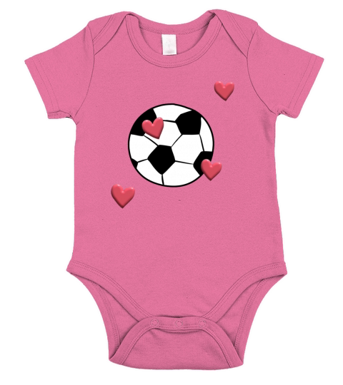 football love hearts sport pattern Short Sleeve Baby One-Piece