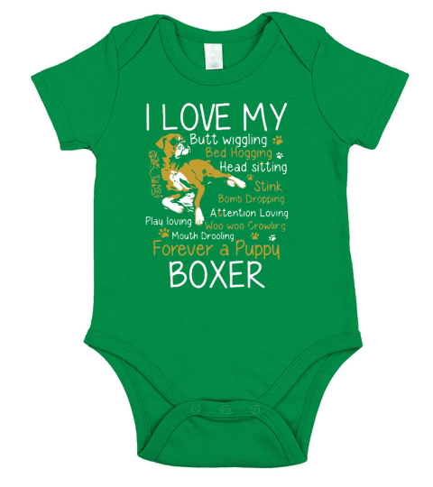 forever a puppy boxer Short Sleeve Baby One-Piece