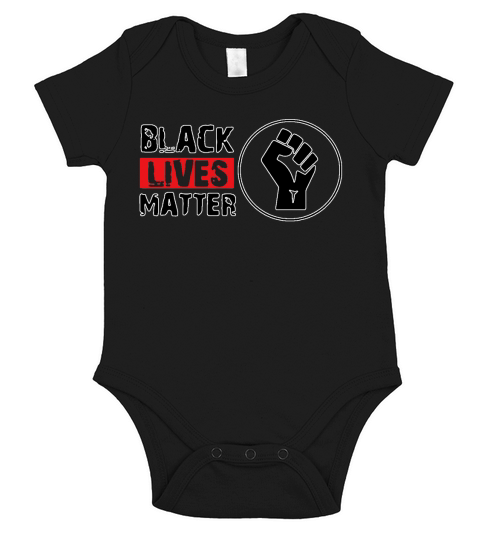 George Floyd Proud Black Lives Matter End Racism shirth Short Sleeve Baby One-Piece