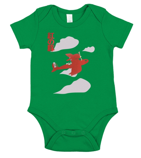 Porco Rosso Short Sleeve Baby One-Piece