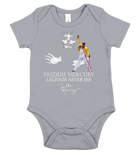Queen Freddie Mercury Legends never die signature shirt Short Sleeve Baby One-Piece