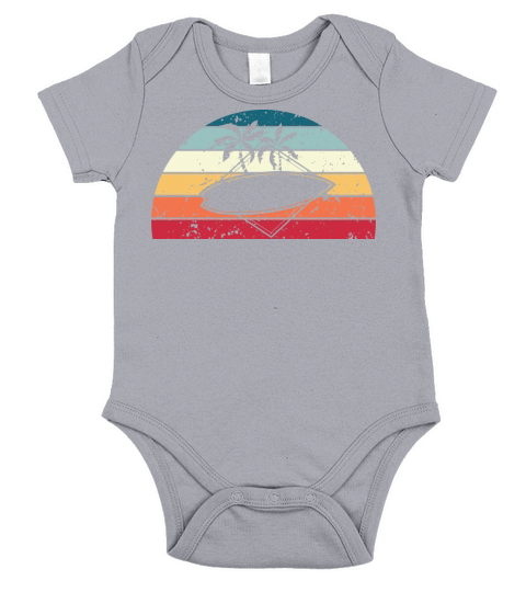Retro Skimboarding Sunset Vintage skimboard Short Sleeve Baby One-Piece