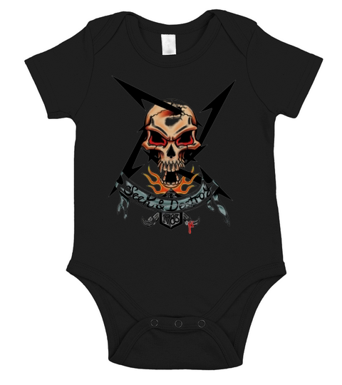 Seek &amp;amp; Destroy 1986 Short Sleeve Baby One-Piece