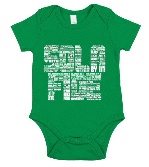 sola fide original Short Sleeve Baby One-Piece