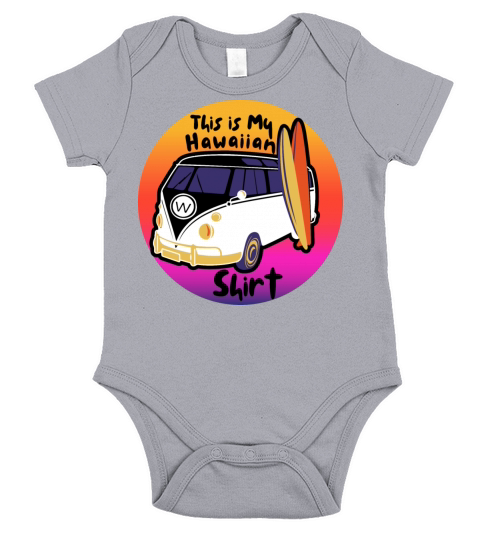 This Is My Hawaiian Shirt Aloha Hawaii Vintage Short Sleeve Baby One-Piece